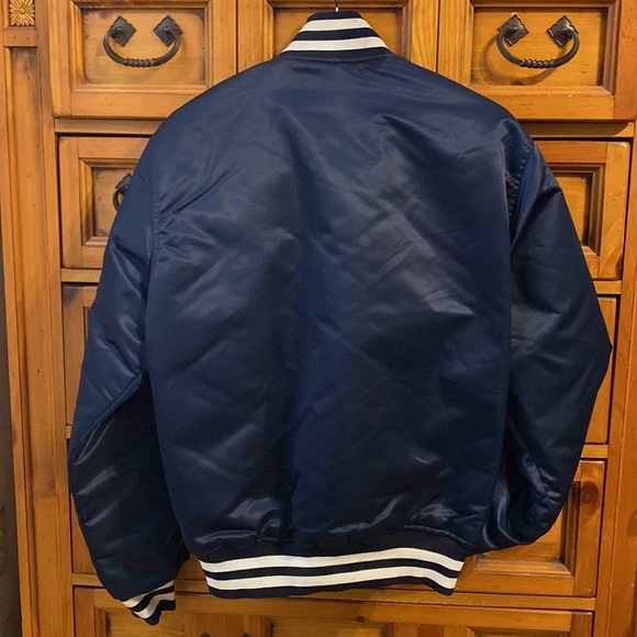 VINTAGE NEW YORK YANKEES BOMBER STARTER JACKET SIZE L - Picture 6 of 6